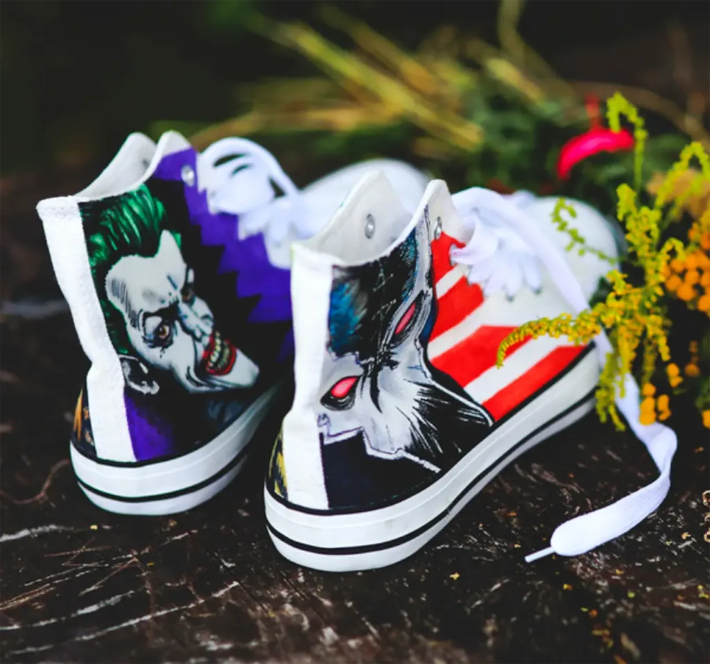 custom painted shoes
